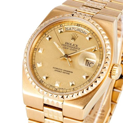 old rolex square gold watch|Rolex oysterquartz watches.